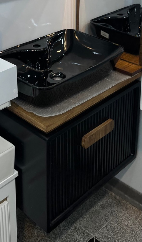فول ست روشویی کابینتی و سنگ مستطیل ابعاد 60*40